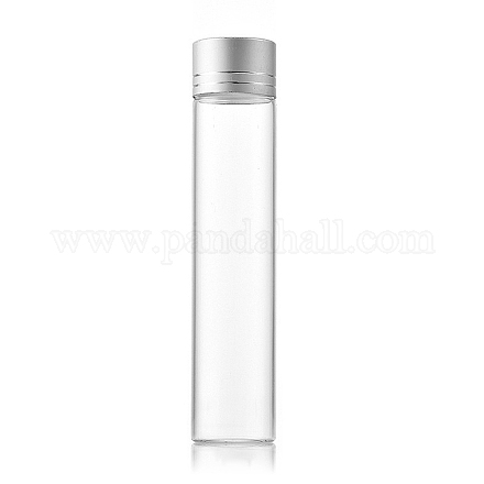 Botellas de vidrio transparente contenedores de abalorios CON-WH0085-77H-01-1
