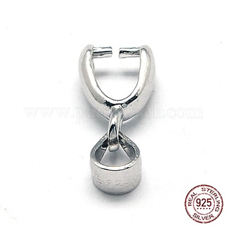 925 серебряный ледоруб с родиевым покрытием и дужки для зажима STER-A006-333P-1