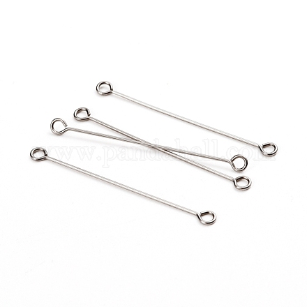 304 Stainless Steel Eye Pins X-STAS-I141-01A-P-1