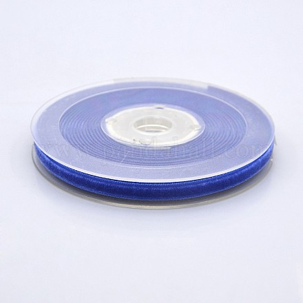 Polyester Velvet Ribbon for Gift Packing and Festival Decoration SRIB-M001-7mm-352-1