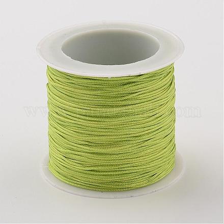 ナイロン糸コード  ジュエリーにはDIYの材料  春の緑  0.8mm  約38.27ヤード（35m）/ロール NS018-13-1