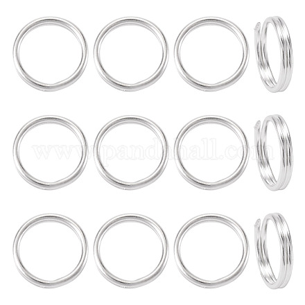 925 серебряное разделенное кольцо для прыжков STER-TA0001-48B-1