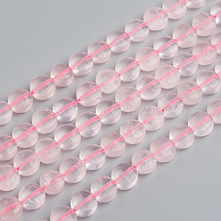 Chapelets de perles en quartz rose naturel G-E560-C05-8mm-1