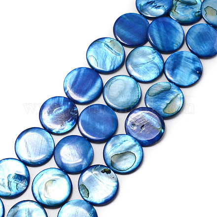 Chapelets de perles de coquillage naturel X-SHS054-017-1