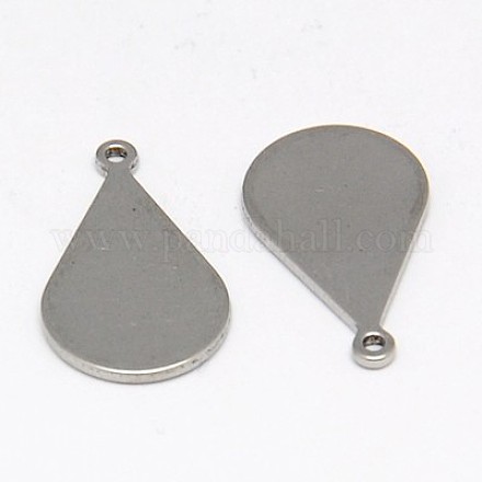 304 Stainless Steel Stamping Blank Tag Pendants STAS-K002-01A-1