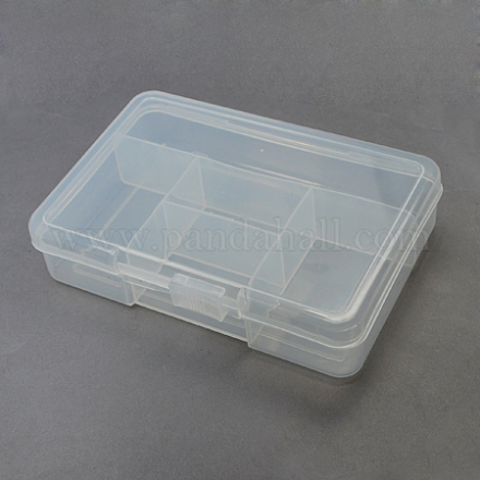 Clear Plastic Bead Containers with Lid C059Y-1