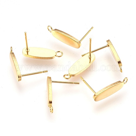 Accessoires de puces d'oreilles en 304 acier inoxydable STAS-G176-04G-1