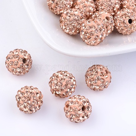 Perles de disco ball avec grade A strass RB-Q102-8-1