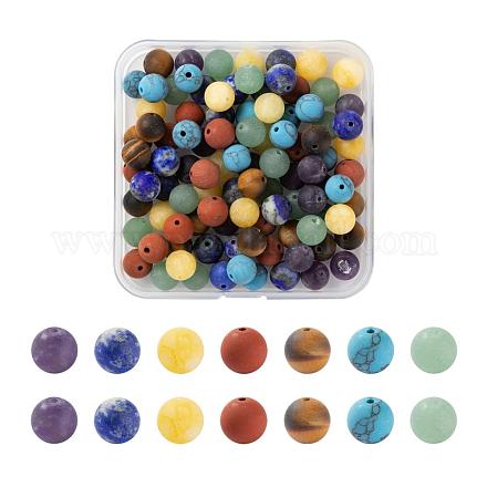 100 pièces de pierres de guérison chakra yoga 7 couleurs G-LS0001-05-1