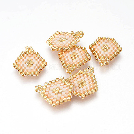MIYUKI & TOHO Handmade Japanese Seed Beads Pendants SEED-A027-PA02-1