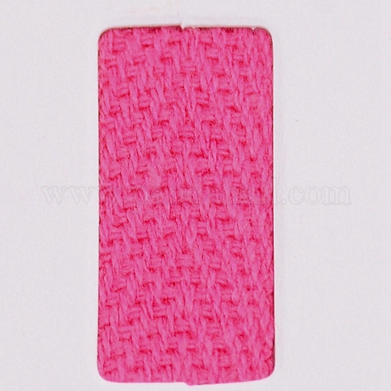 綿ツイルテープリボン  ヘリンボーンリボン  裁縫用  濃いピンク  1インチ（25mm） X-OCOR-WH0063-19E-1