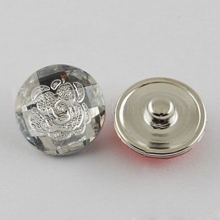 Bottoni a pressione gioielli in ottone RESI-S078-05-1