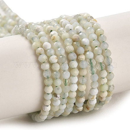 Chapelets de perles en opale vert naturel G-Z035-A02-01B-1