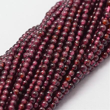 Natural Garnet Beads Strands G-N0213-04-2mm-1