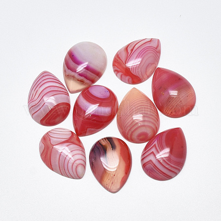 Natural Banded Agate/Striped Agate Cabochons G-T122-23A-1