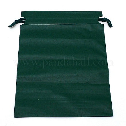 Bolsas de regalo con cordón esmerilado de plástico rectangular ABAG-TAC0005-01E-1