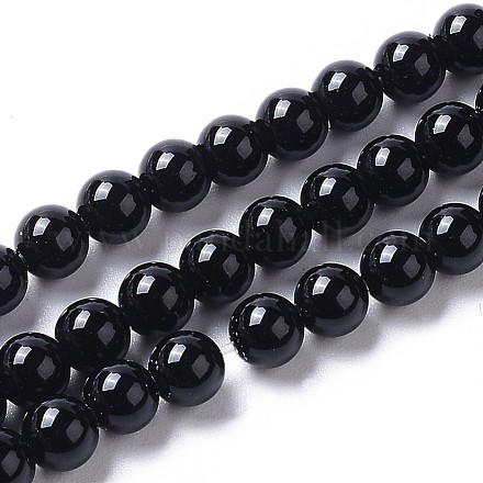 Natural Agate Beads Strands G-I261-B02-4mm-1