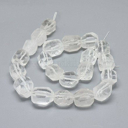 Chapelets de perles en cristal de quartz naturel G-F632-43-1