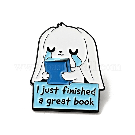 Word I Just Finished A Great Book Enamel Pin JEWB-C017-01A-1
