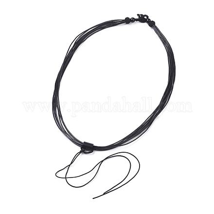 Fabricación de collar de cordón encerado ajustable MAK-L027-A04-1