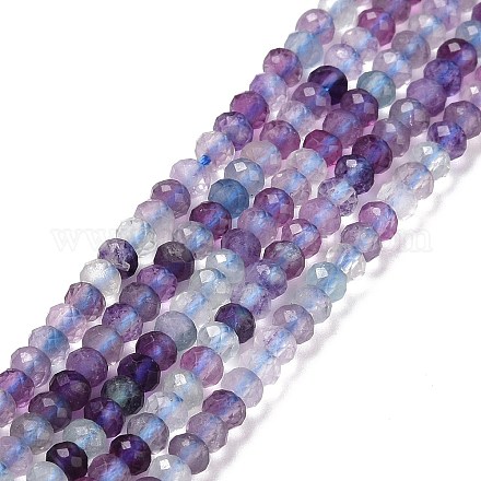 Natural Fluorite Beads Strands G-E194-09-1