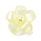 Opaque Resin Pendants, with ABS Imitation Pearl, Flower, Champagne Yellow, 42x44x11.5mm, Hole: 2.3mm