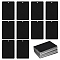 25Pcs Aluminum Pendants, Rectangle, Black, 77x51x1mm, Hole: 3mm