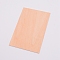 Basswood Plywood, Rectangle, BurlyWood, 100x150x2mm