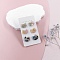 Acrylic Stud Earrings for Women, Mixed Color, Cat Shape, 18x16mm, 3pairs/set