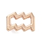 Rack Plating Alloy Pendants, Cadmium Free & Lead Free, Electroplate Nickel, 12 Constellation, Light Gold, Aquarius, 9x13x5.5mm, Hole: 1.8mm