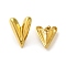 304 Stainlee Steel Studs Earring, Heart, Real 18K Gold Plated, 28x20.5mm