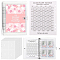 A5 PVC 100 Envelope Challenge Savings Binder, 100 Day Budget Planner Book with 25 Pages, for Saving Money, Platinum, 236x180x1.5~23mm
