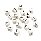 20Pcs Porcelain Beads, Square with Letter, Letter L, 8.5x8.5x8.5mm, Hole: 1.6mm