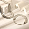 304 Stainless Steel Chain Bracelets & Necklaces Sets for Women, Stainless Steel Color