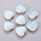 Synthetic Opalite Beads, Heart, No Hole/Undrilled, 24.5x25x14mm
