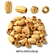 40Pcs 2 Styles Pinewood Beads, Barrel, BurlyWood, 20~30x15~20mm, Hole: 10mm, 20pcs/style
