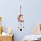 Natural Carnelian Wind Chime, with Glass Beads, 360mm