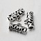 Tibetan Style Alloy Hollow Tube Bail Beads Tube Bails, Loop Bails, Antique Silver, 13x21x7mm, Hole: 2mm, Inner Diameter: 4mm