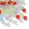 UV Plating Acrylic Imitation Jelly Beads, Iridescent, Bud, Mixed Color, 15x15.5mm, Hole: 2.5mm