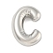 Non-Tarnish 304 Stainless Steel Pendants, Balloon Letter Charm, Letter C, 20x13.5x5mm, Hole: 2x2.5mm