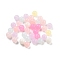Imitation Jelly Plastic Beads, Round, Mixed Color, 6mm, Hole: 1mm, about 416pcs/50g