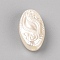 Opaque Acrylic Beads, Oval, Wheat, 15x8.5x5mm, Hole: 1.6mm