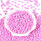 Baking Paint Glass Seed Beads, Oval, Violet, 7x4~4.5mm, Hole: 0.9mm, about 2500pcs/pound