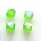 Preciosa® Crystal Beads, Czech Crystal, Bicone(451 69 302 Rondelle), 50540 20019 Limecicle AB Matt, 6mm, Hole: 1mm