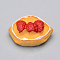 Resin Cabochons, Cake, Orange, 21x15x9mm