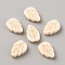 Synthetic Howlite Beads, for Jewelry Making, Leaf, 13.5x9x3.5mm, Hole: 1.6mm