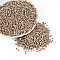 8/0 Glass Seed Beads, Metallic Colours Style, Round, Gold, 8/0, 3mm, Hole: 1mm, about 10000pcs/pound