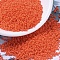 MIYUKI Round Rocailles Beads, Japanese Seed Beads, 11/0, (RR406) Opaque Orange, 2x1.3mm, Hole: 0.8mm, about 50000pcs/pound