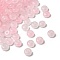 Baking Painted Imitation Jade Glass Beads, Rondelle, Pink, 6~6.5x3.5mm, Hole: 1.2~1.4mm, about 5000pcs/1000g