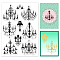 PVC Plastic Stamps, for DIY Scrapbooking, Photo Album Decorative, Cards Making, Stamp Sheets, Light Pattern, 16x11x0.3cm